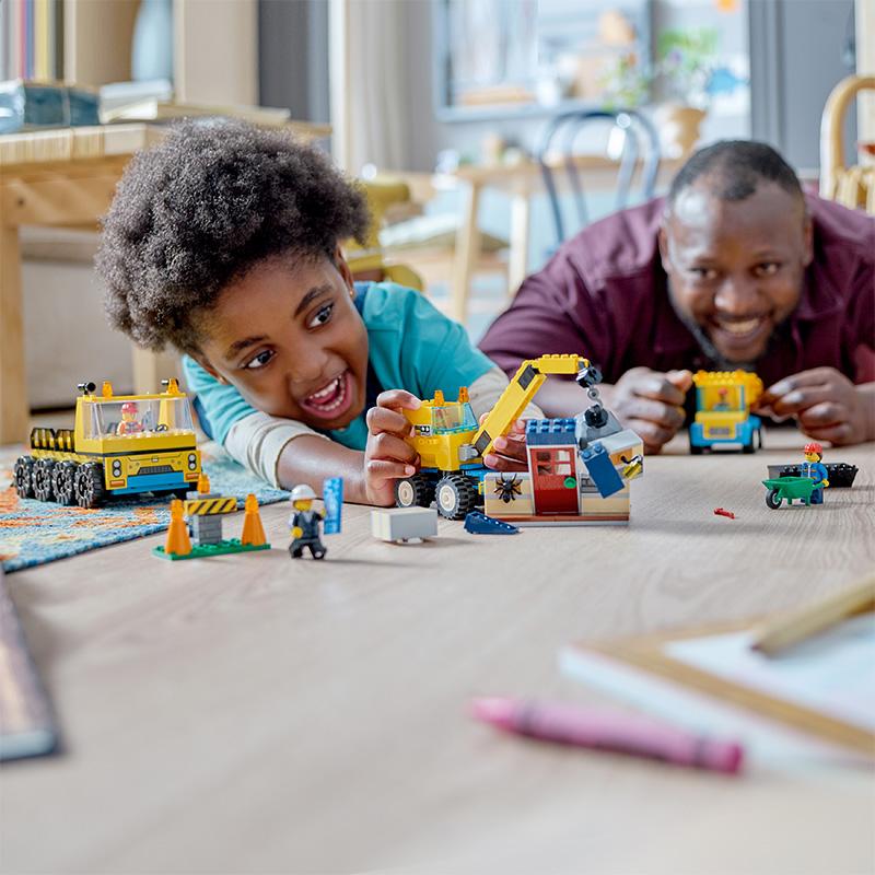 Đồ Chơi Lắp Ráp Xe Tải Và Xe Cần Cẩu Công Trình Lego City 60391