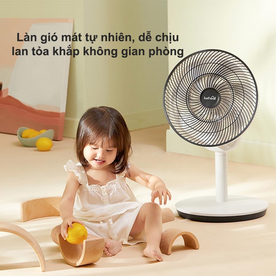 Quạt Tích Điện Tuần Hoàn Không Khí Xiaomi Keheal F4 - Hàng Nhập Khẩu