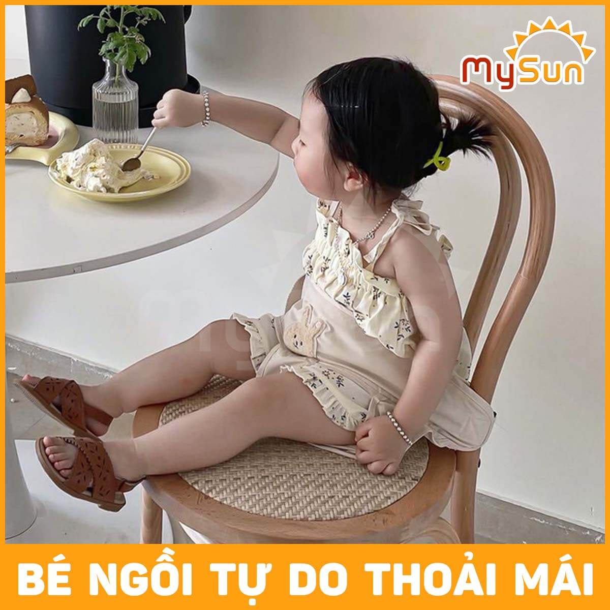 Dây đai an toàn ngồi ghế cho bé trai - gái cao cấp đẹp chính hãng MySun