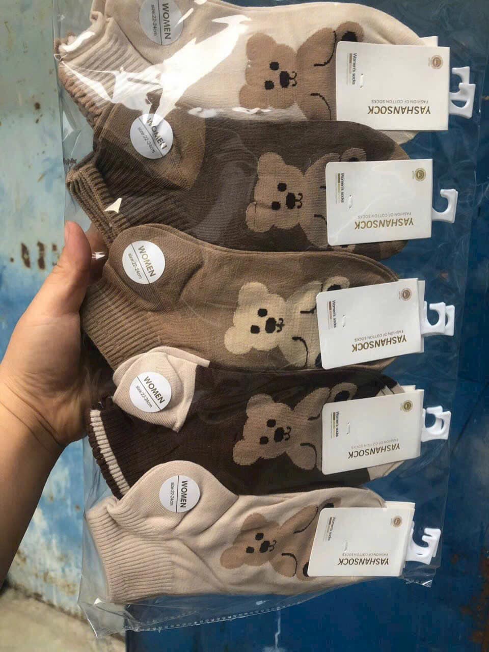 Combo 5 đôi tất cổ ngắn Vintage siêu xinh