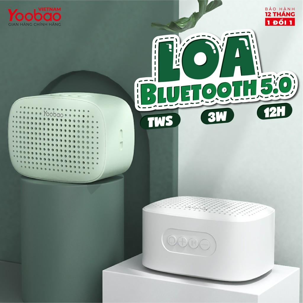 Loa Bluetooth 5.0 Yoobao M2 Hỗ trợ ghép đôi TWS Công suất 3W - Hàng nhập khẩu