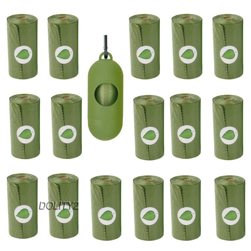 Set 2 Túi Đựng Phân Chó Poop Kèm Hộp Đựng Chống Rò Rỉ Tiện Dụng Cho Du Lịch