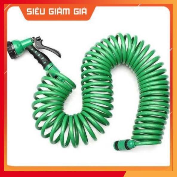 Bộ vòi tưới cây, rửa xe co xoắn gọn gàng,tiện lợi 7.5 mét ,15 mét vòi tưới 7 kiểu phun tưới 206791