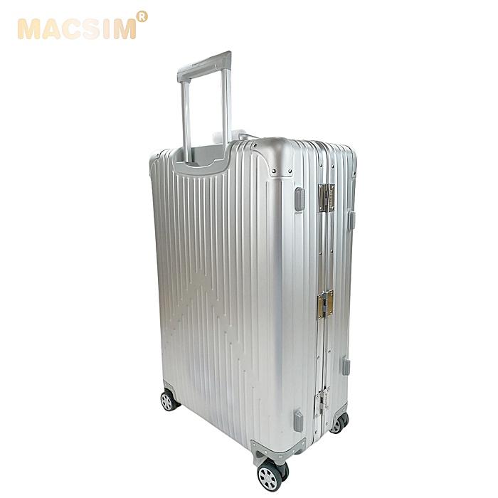 Vali hợp kim nhôm nguyên khối MS1104 Macsim cao cấp màu Bạc cỡ 29 inches