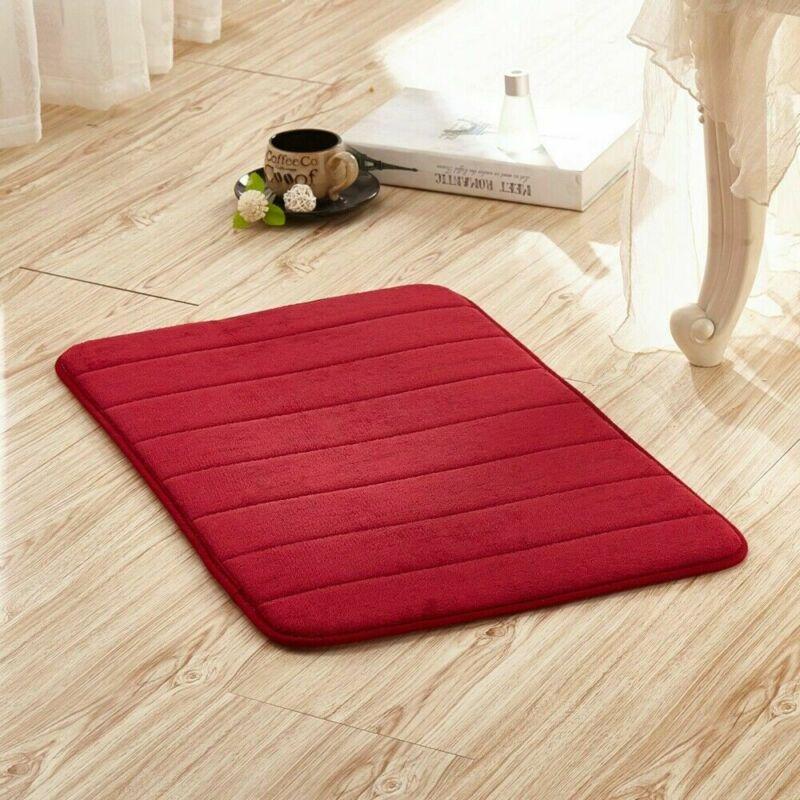 Hot Bath Mat Super Absorbent Bathroom Carpets Rugs Soft Memory Foam Floor Mat Bath Bathroom Bedroom Toilet Floor Shower Rug