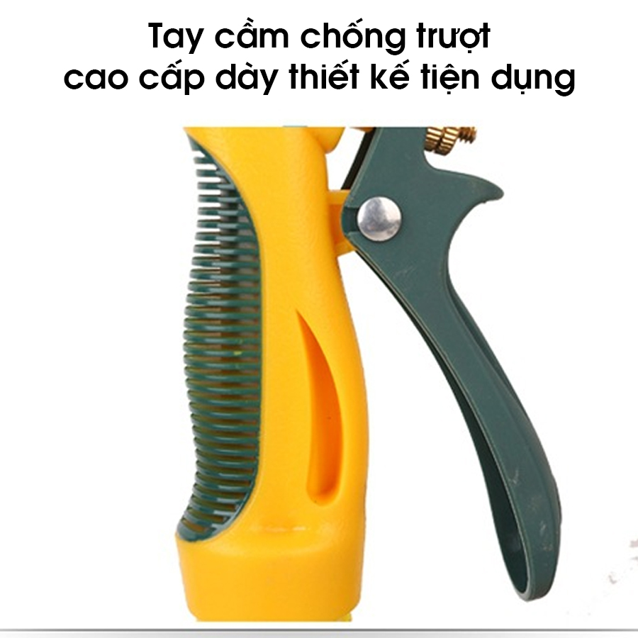 Vòi xịt tăng áp rửa xe tưới cây, rửa sân áp lực cao có thể điều chỉnh các chế độ phun áp lực nước cao thấp tùy ý tiện lợi