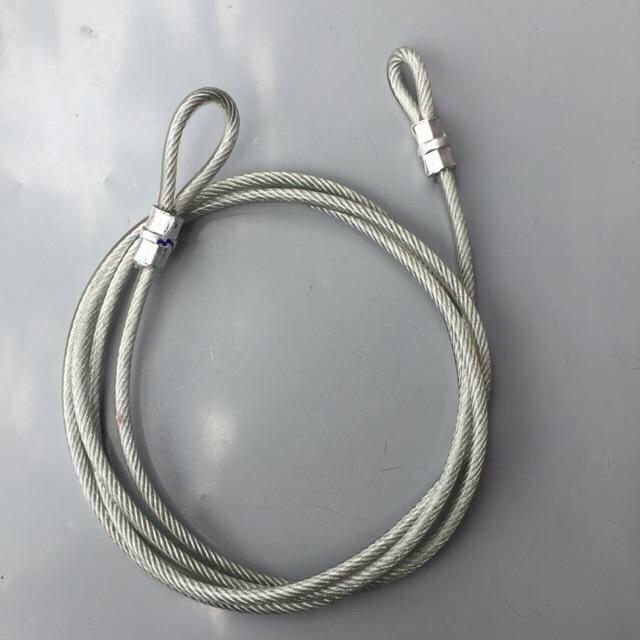 Dây cáp bọc nhựa khóa phi 10 có móc 2 đầu dùng làm dây xích đu thay xích hay để làm dây cáp khóa xe vỉa hè, hàng đẹp giá tốt