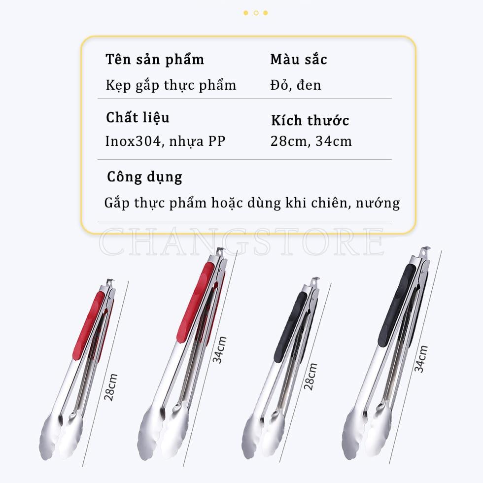 Kẹp Gắp Thức Ăn Bằng Thép Không Gỉ Tiện Dụng