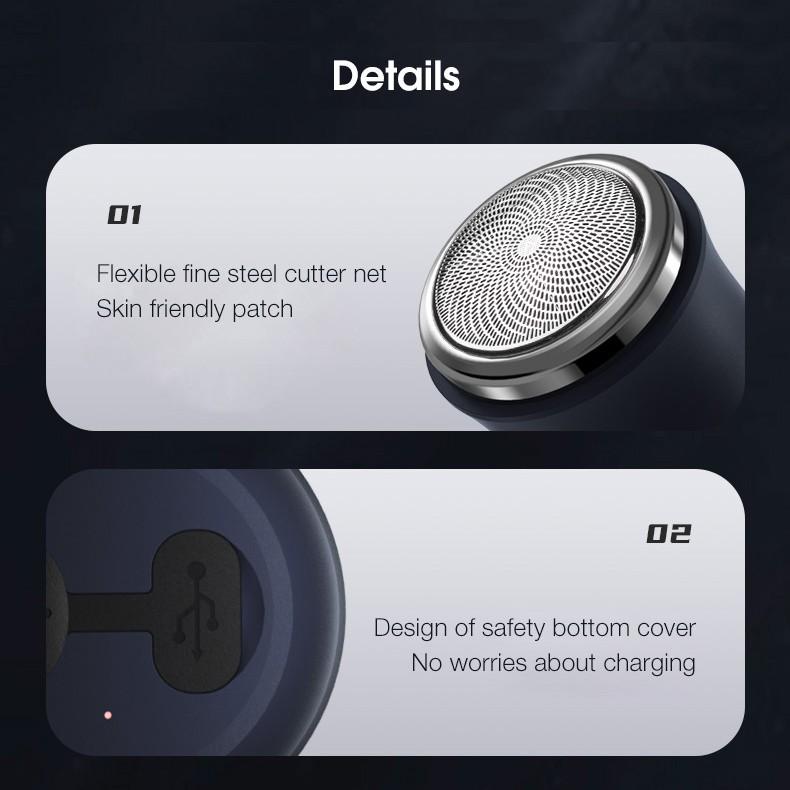 ENCHEN Máy Cạo Râu Xiaomi Ecochain Es1 Cổng Type-C Usb Chất Lượng Cao