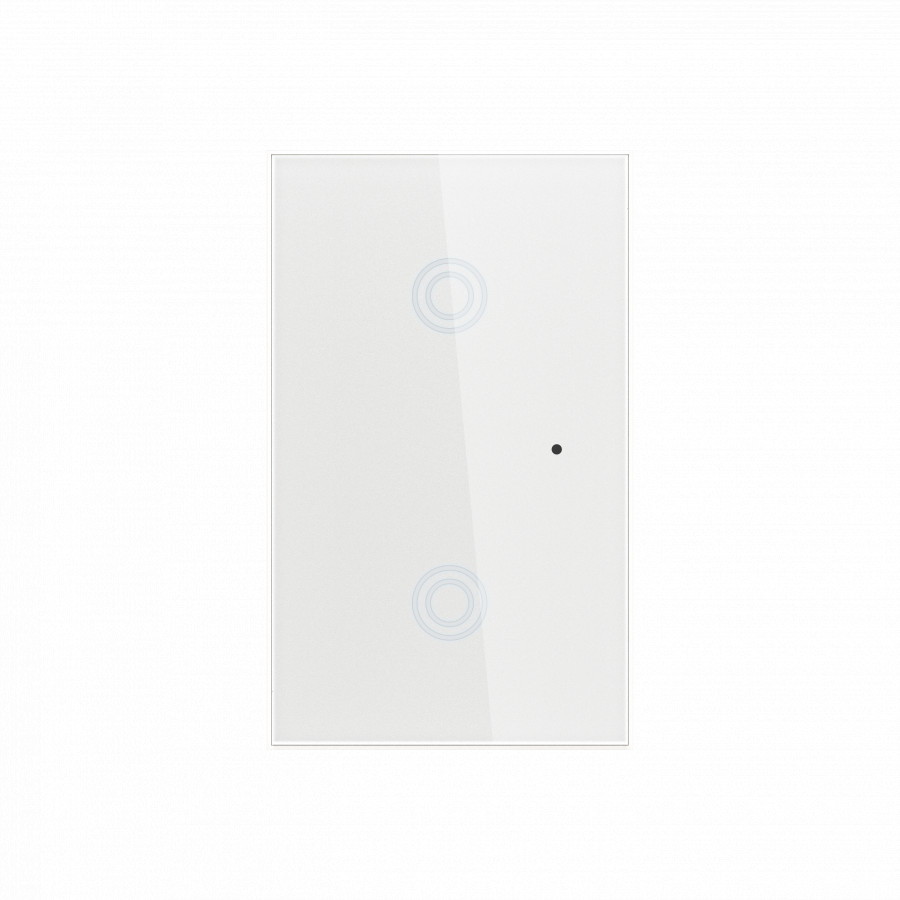 Công tắc cảm ứng âm tường Wifi thông minh hình chữ nhật 2 nút NAS-SC02W-2 - Hàng nhập khẩu