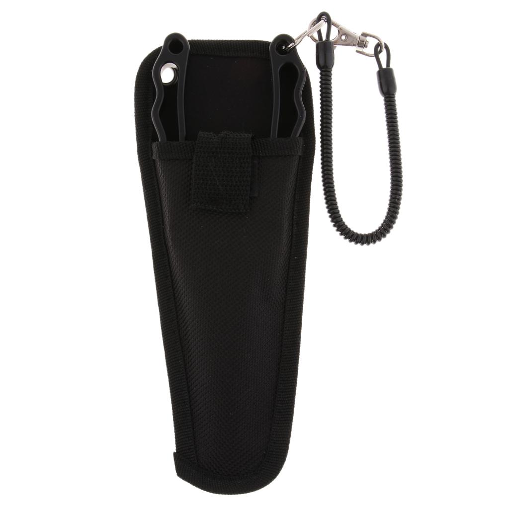 2pcs Fishing Pliers Line Cutter Hook Split Tools with Sheath And Lanyard