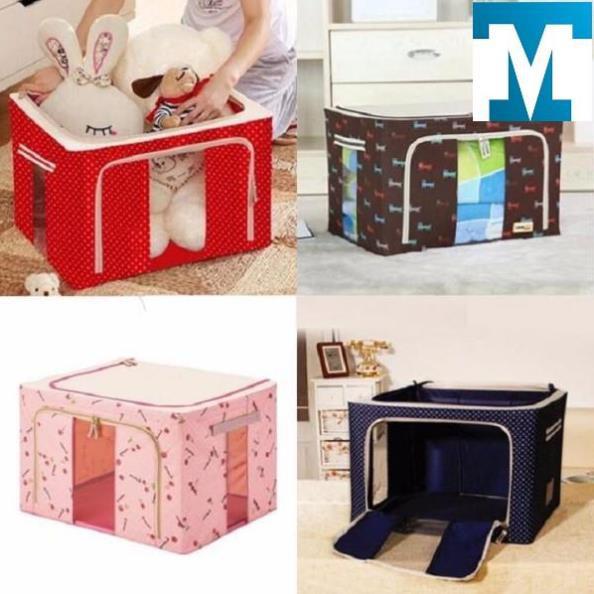 Hộp Đựng Chăn Màn ,Quần áo Đa Năng Thông Minh Màn Túi Bằng Vải Khung Thép Kim Loại Chịu Lực Tmark