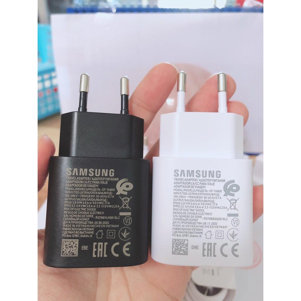 CÓC SẠC NHANH DÙNG CHO SAMSUNG 25W- DÀNH CHO NOTE 10, S10Plus - 5G - Hàng chính hãng