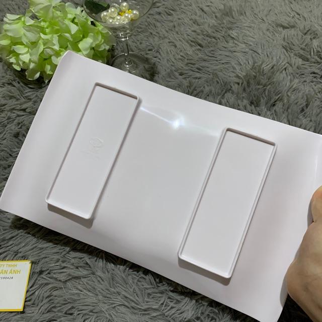 Đĩa kiểu gợn sóng màu trắng hình chữ nhật lớn DSV 9