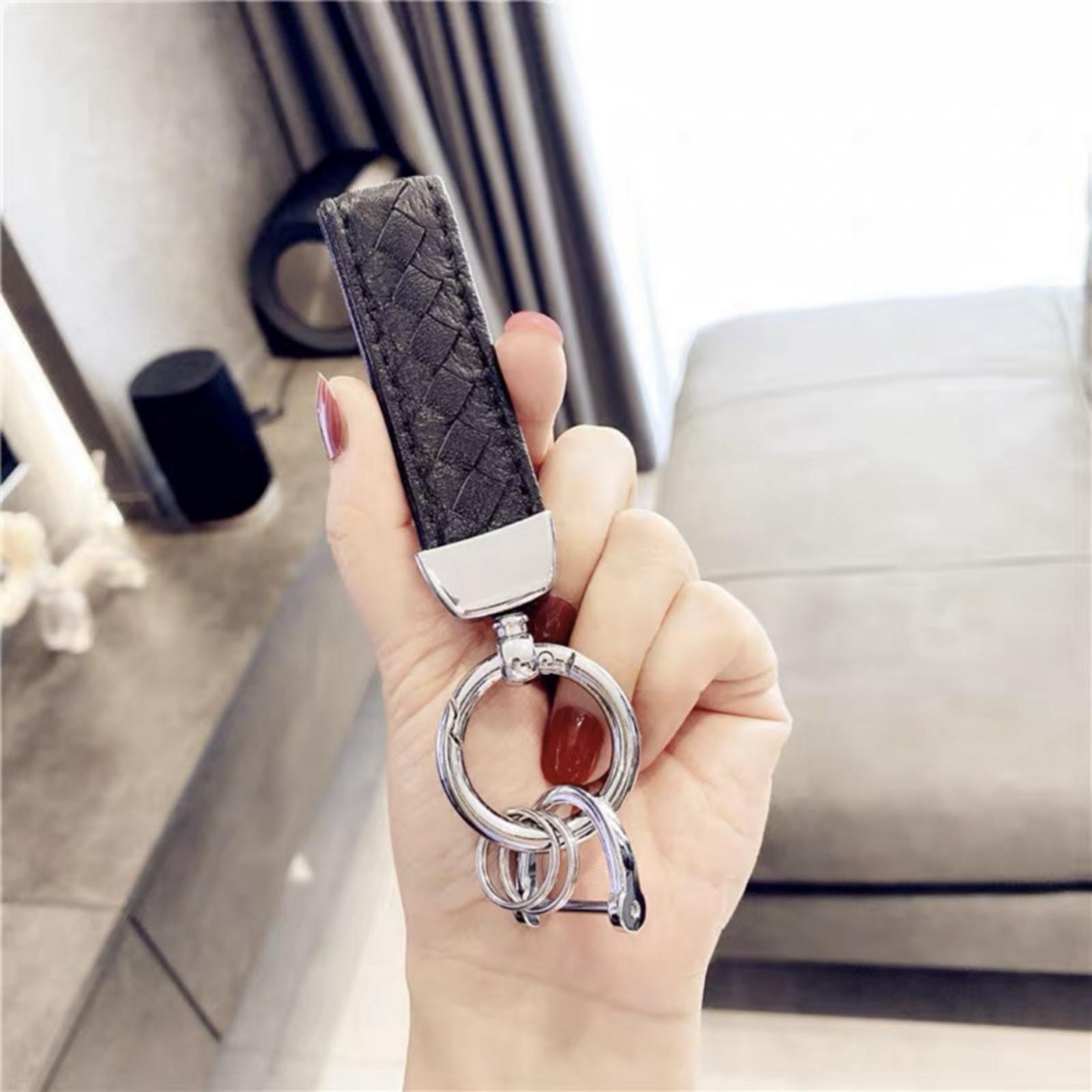 Metal Keychain Key Chain Lanyard Universal Detachable Biker Gifts Metal Keyring Car Fob Keychain for Husband Boyfriend Men and Women