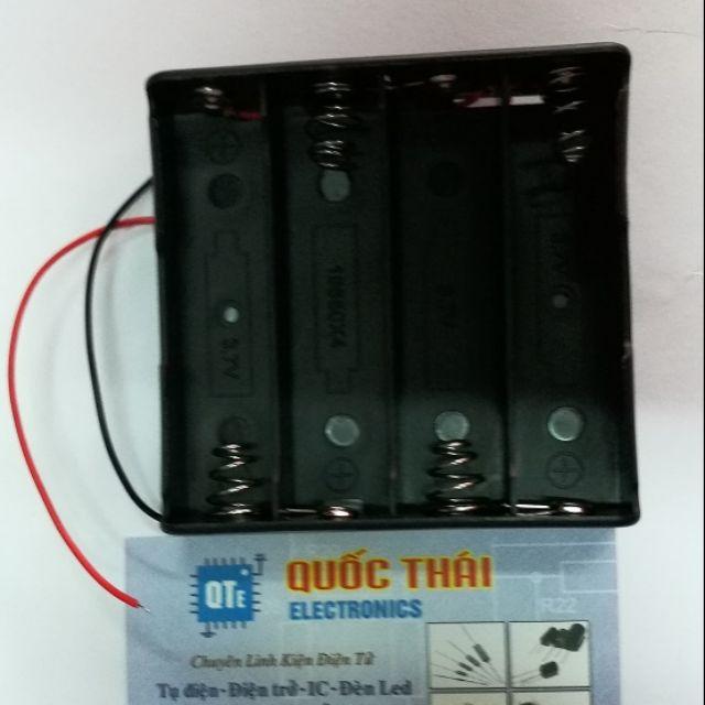 Đế 4 pin 18650 mắc nối tiếp (pin sạc)