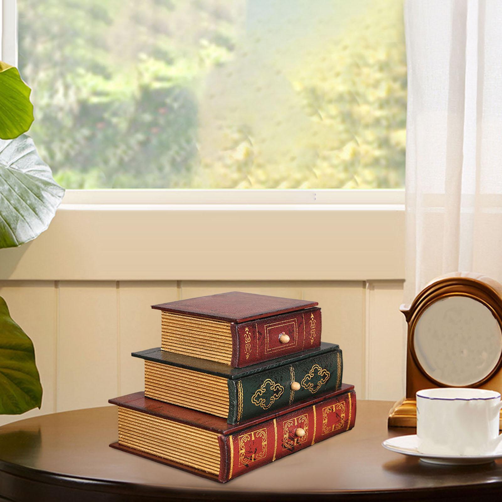 Wooden Jewelry Display Storage Box Office Decoration Organizer Ornaments