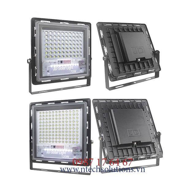 Đèn Pha Chống Lóa Cao Cấp Năng Lượng Mặt Trời Jindian JD-770 Công Suất 70W -Khung Nhôm
