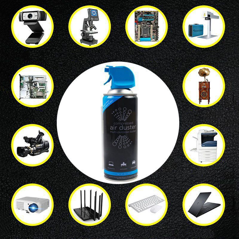 Bình xịt khí nén BLACK Premium X2 sức mạnh vệ sinh làm sạch khử bụi chống tĩnh điện cho Macbook / Bàn Phím / Máy Tính / Máy Ảnh / Máy in / Bản Mạch / iPhone - Hàng Chính Hãng