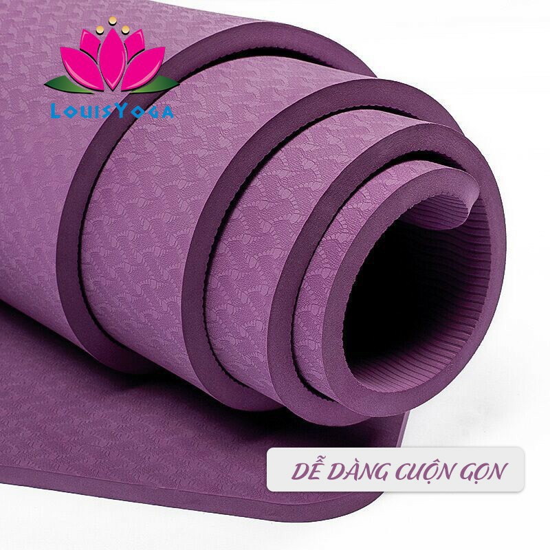 Thảm tập yoga 10mm chất liệu TPE an toàn khi sử dụng dộ bám cao - Thương hiệu LOUIS YOGA