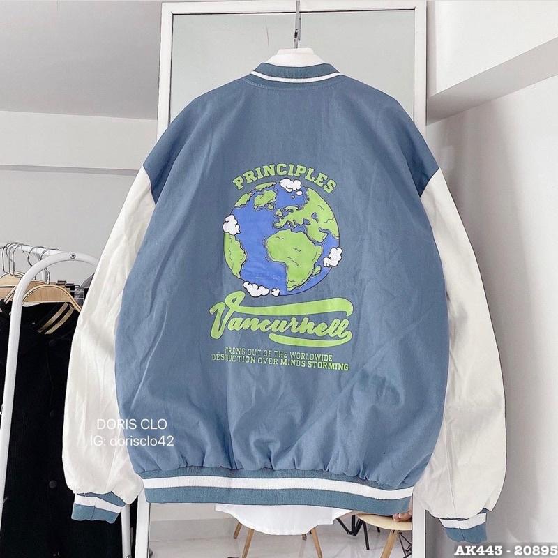 Áo Khoác Bomber Đôi Nam Nữ Nỉ Bông Dày Dặn, Áo Bomber Nam Nữ Form Rộng UNISEX IN ORIGINAL