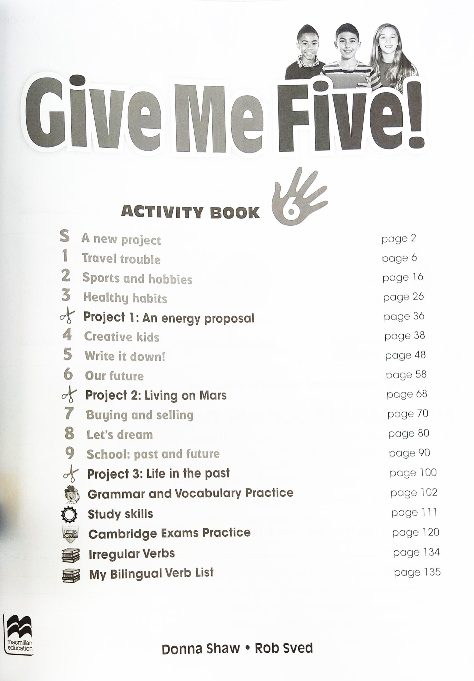 Hình ảnh Give Me Five 6 Activity Book