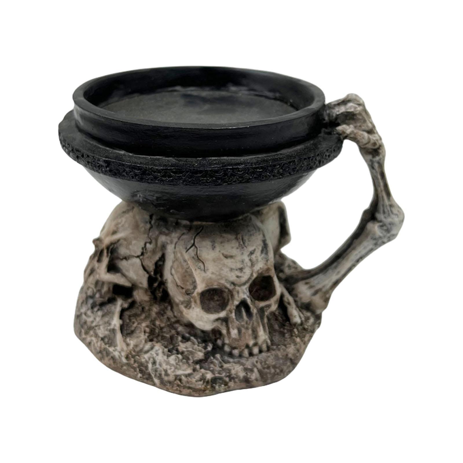 Halloween Skull Candle Holder  for Festival Holiday Haunted House