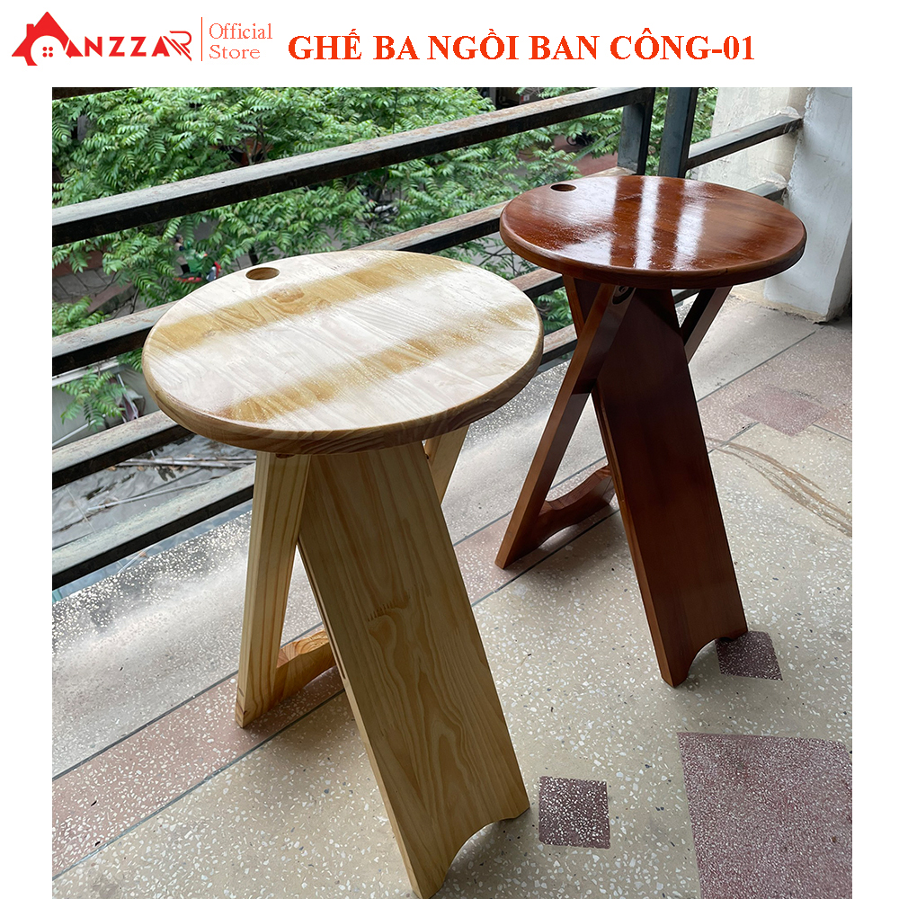 Ghế ba ngồi ban công, ghế ban công ngoài trời Anzzar