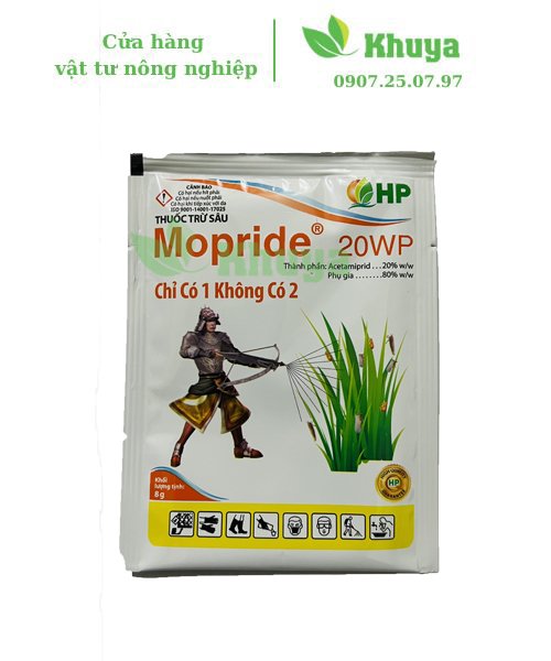 Thuốc trừ sâu MOPRIDE 20WP gói 8gr Rầy và Côn trùng chich hút