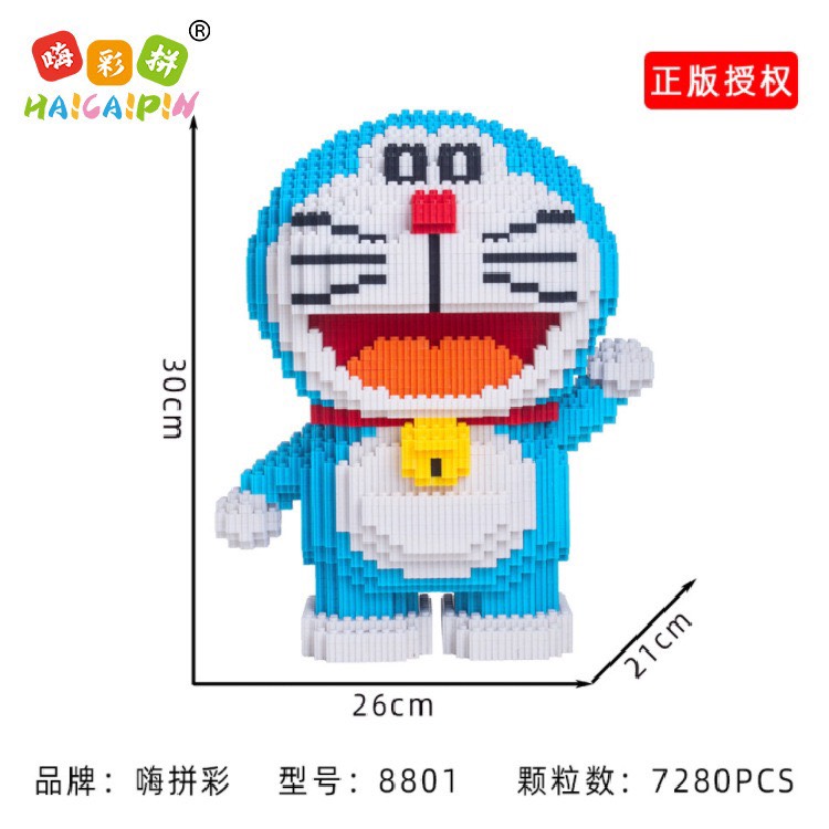 Đồ chơi lắp ráp mô hình Doraemon 30cm, Doraemon thần tài 40cm 65cm 91cm