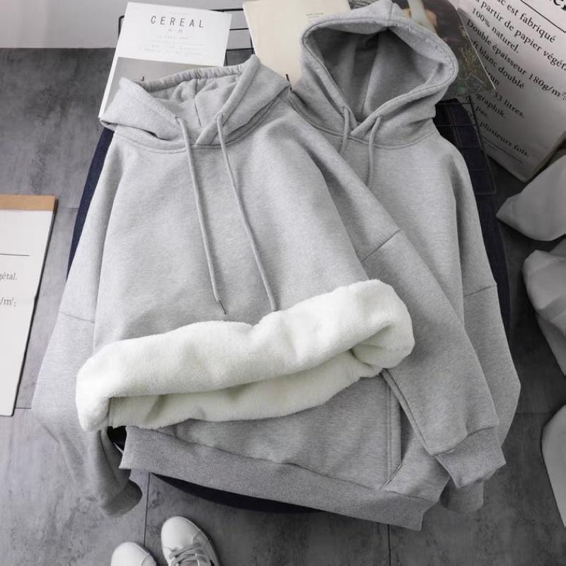 Áo Hoodie Nỉ Trơn Trần Bông Dày Dặn Unisex Cho Cả Nam Và Nữ