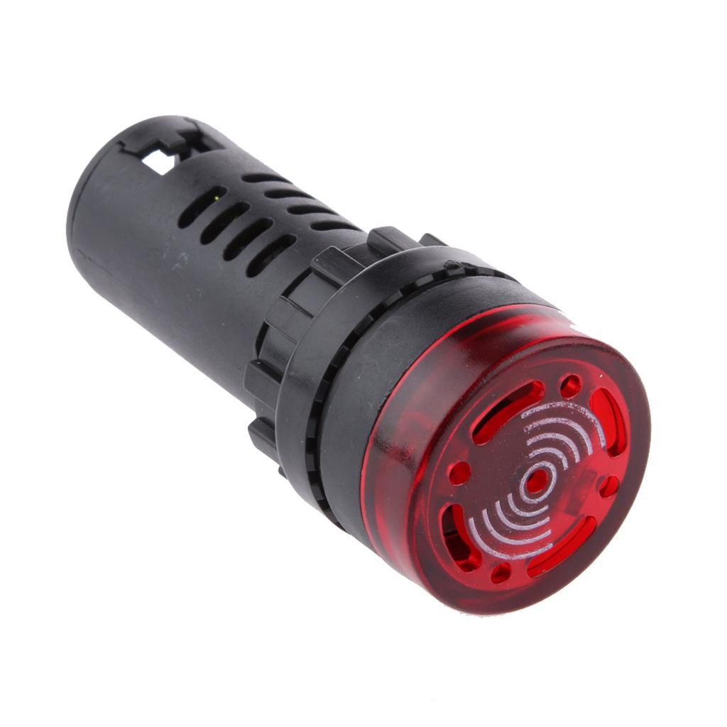 8X DC 24V 22mm Red LED Flash Indicator Light with