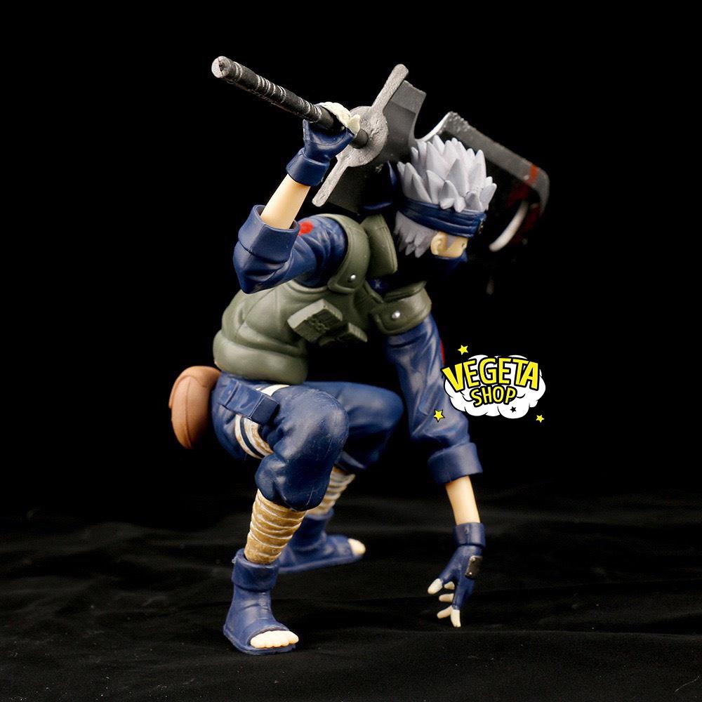 Mô hình Kakashi chiến đấu cầm kiếm thủ thế cực ngầu - Mô hình Naruto - Hatake Kakashi - Kích thước 26.5 x 9 x 15.5cm