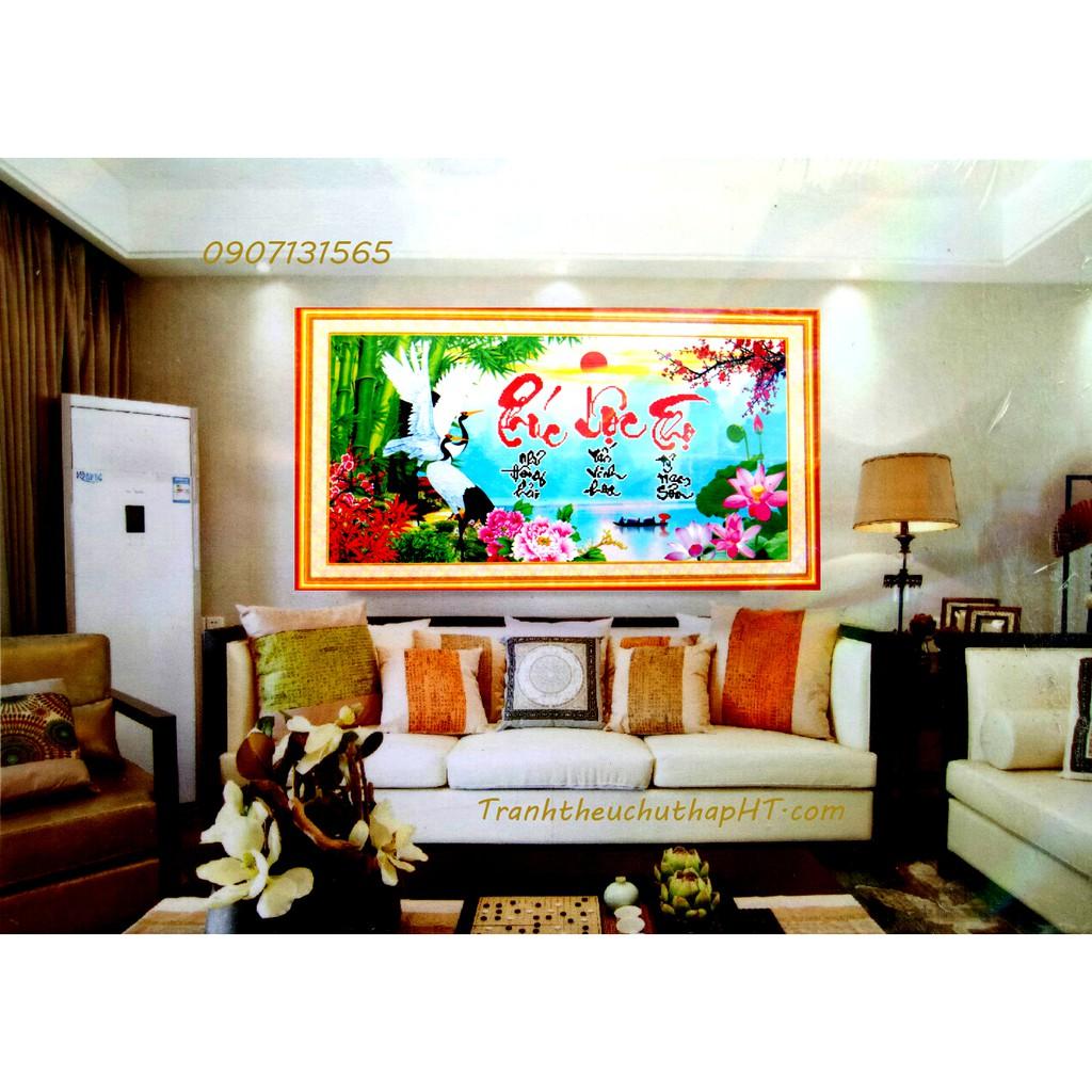 Tranh đính đá Phúc lộc thọ DF024
