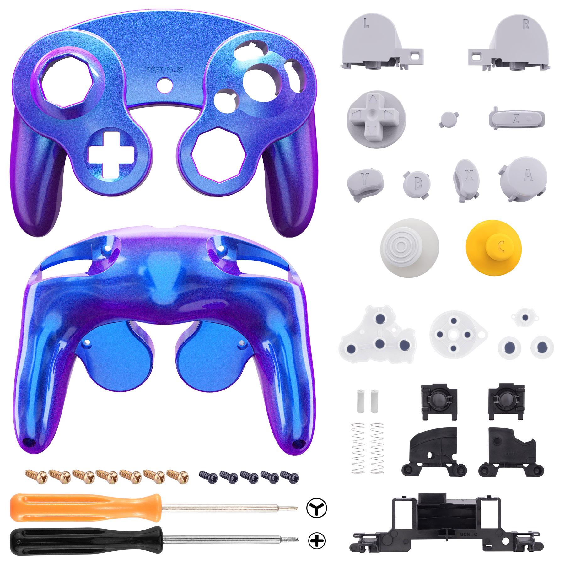 Tùy dụng Tùy chỉnh Tấm ốp lưng, nắp vỏ thay thế vỏ bọc với các nút cho Nintendo Gamecube Controller màu: hoa anh đào màu hồng