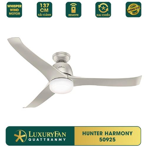 Quạt trần HUNTER HARMONY - Sải cánh 137cm, Điều khiển từ xa, Hàng chính hãng