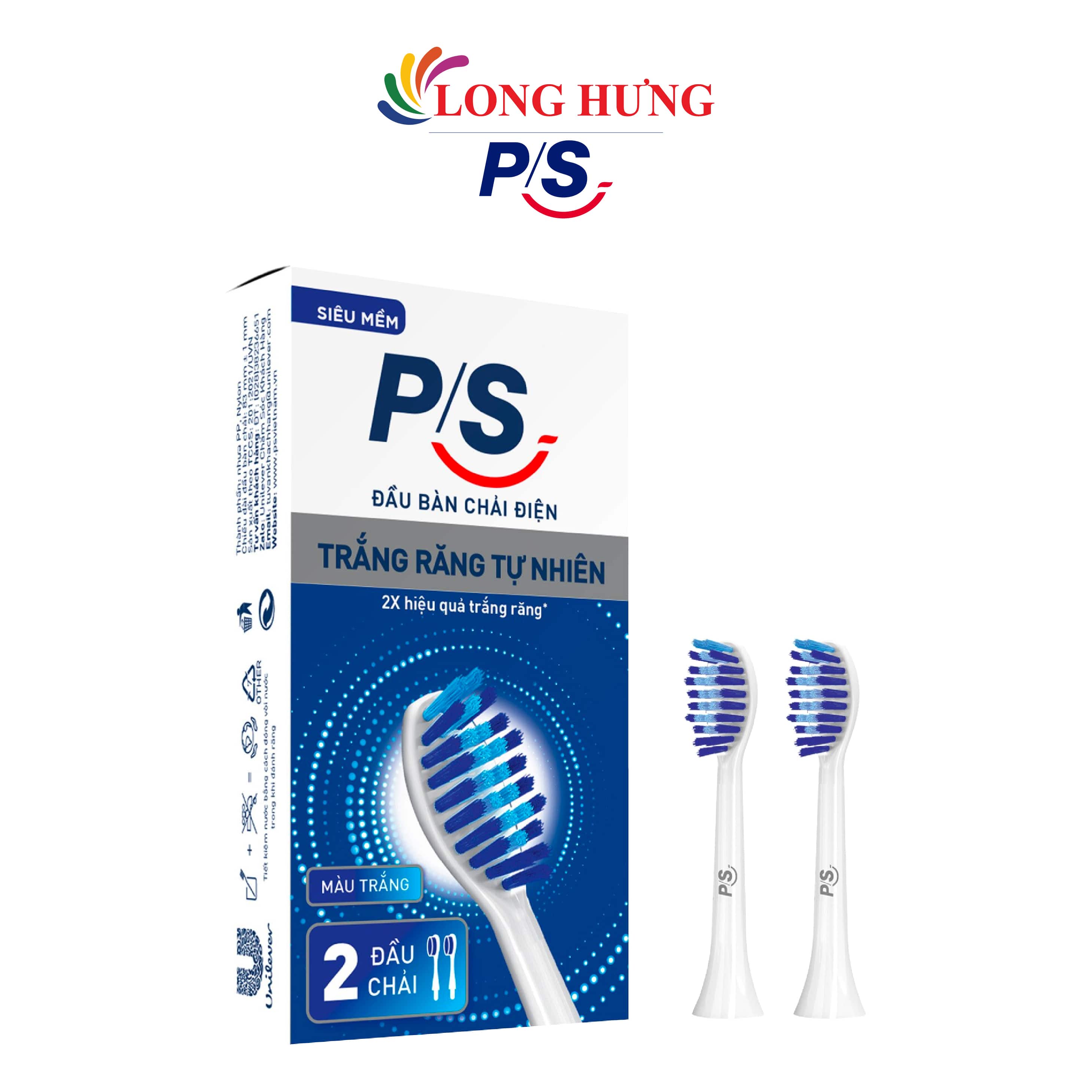 Đầu bàn chải thay thế bàn chải điện P/S S100 PRO (Set 2 cái) - Hàng chính hãng