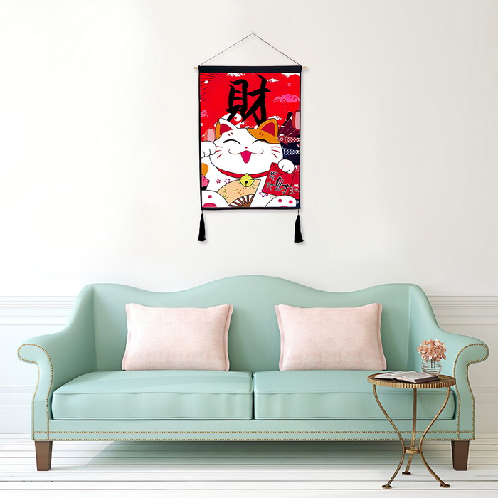 Tranh vải treo tường trang trí phong cách Nhật Bản - Mẫu 4