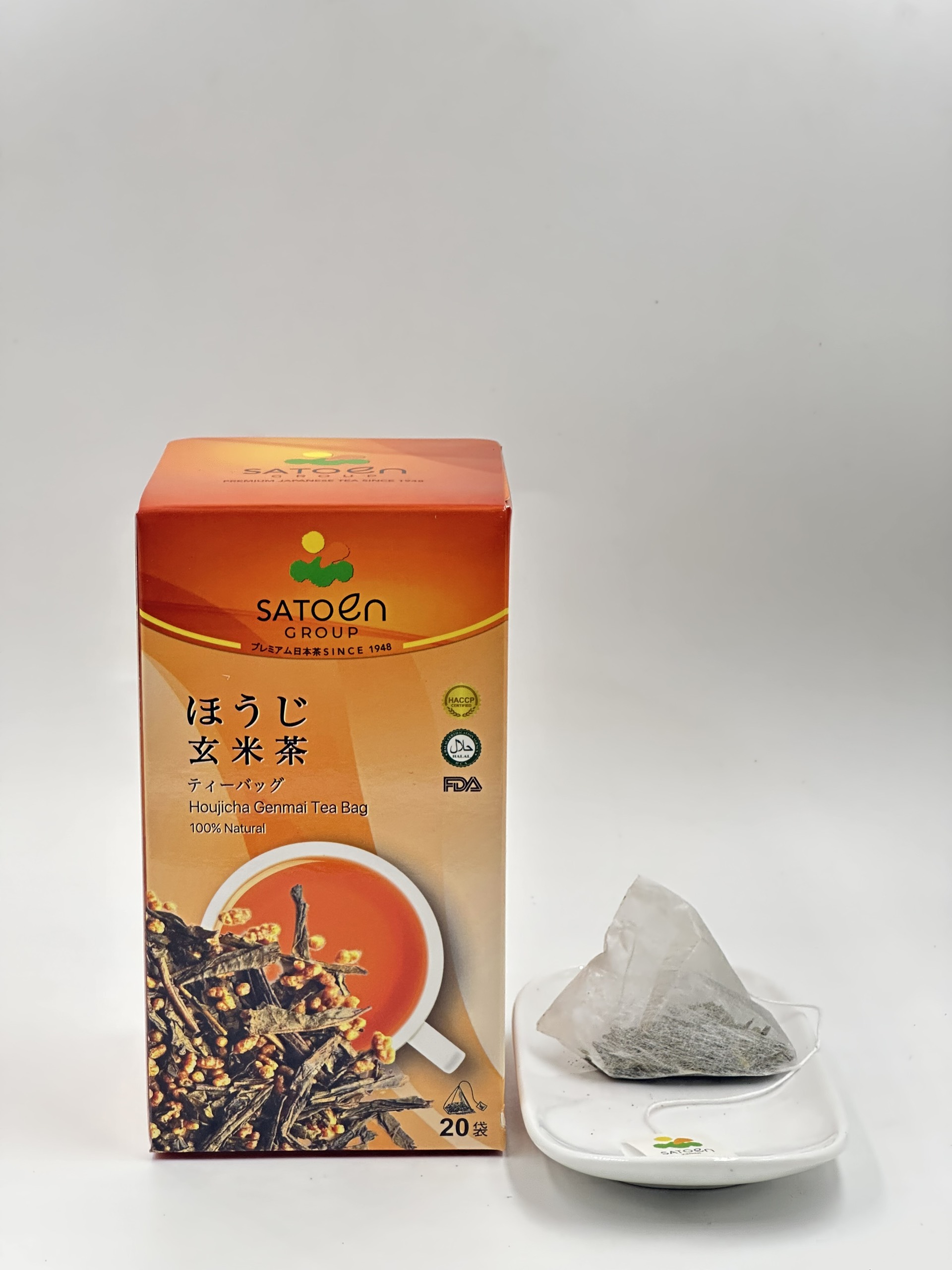 Hộp Trà túi lọc Satoen Houjicha Genmai gạo rang 50g