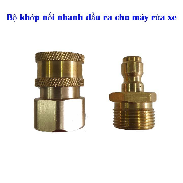 Khớp nối nhanh đầu ra ren 22mm cho máy rửa xe