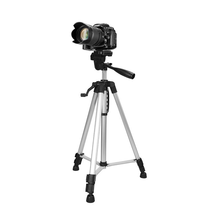 Gậy 3 Chân Máy Ảnh Chụp Hình Selfie Tự Sướng Tripod Floveme 3366 - 03 cách xoay, 360 độ - Cao 150cm Kèm Giá Đở Điện Thoại -  Hàng chính hãng