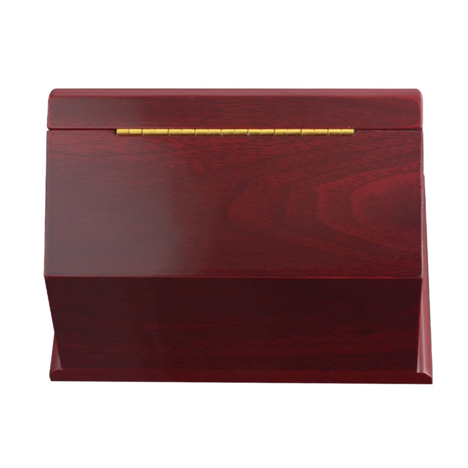 Golf Ball Display Case with Transparent Window Wood Golf Ball Storage Box