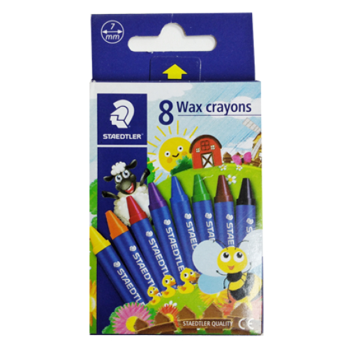 Sách - Combo 6 cuốn Tô Màu: Ong Con Chăm Chỉ và Bộ 8 bút sáp màu Wax Crayons - ndbooks