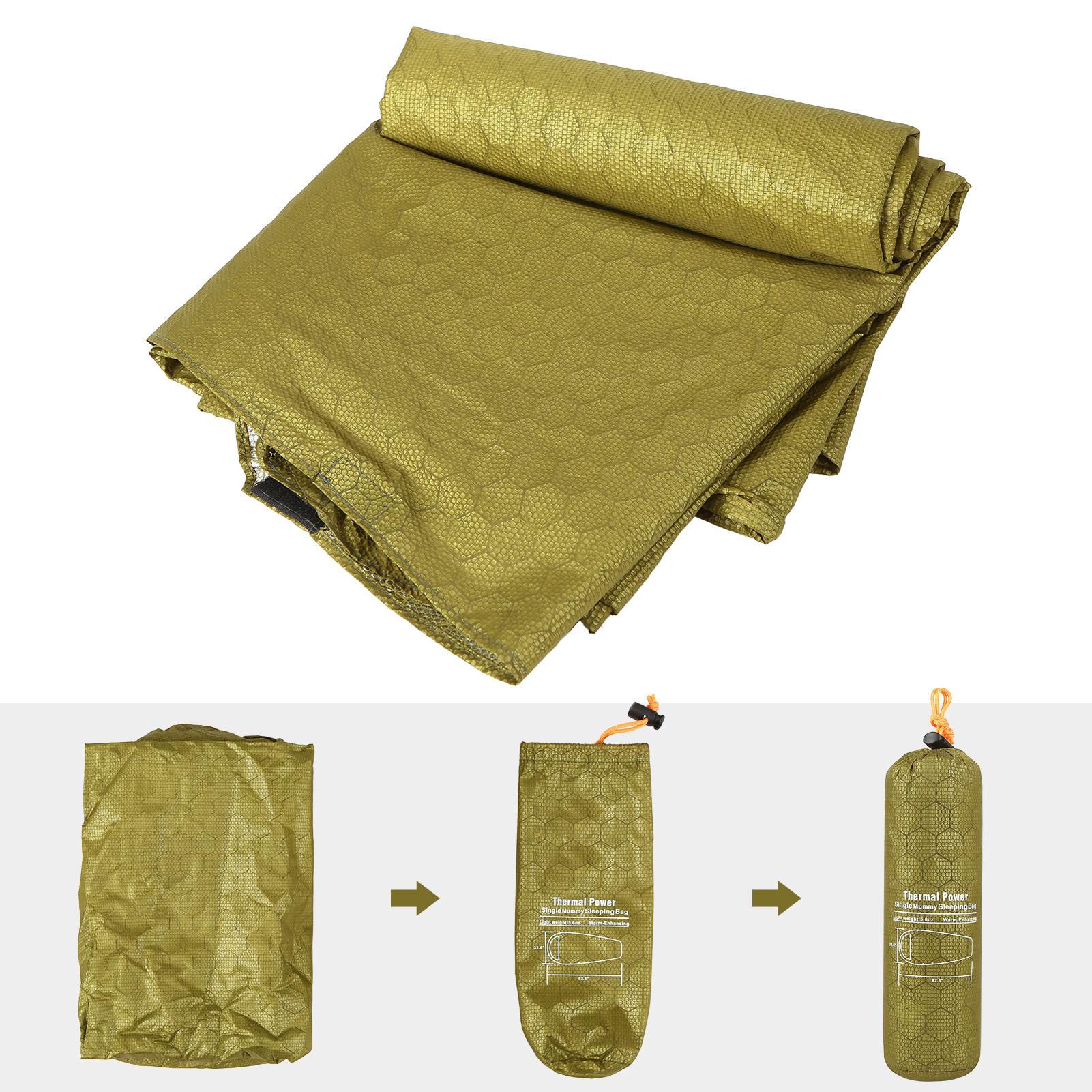 2 Person Emergency Sleeping Bag Lightweight Waterproof Thermal Emergency Blanket Survival Gear for Outdoor Adventure Camping Hiking Backpacking