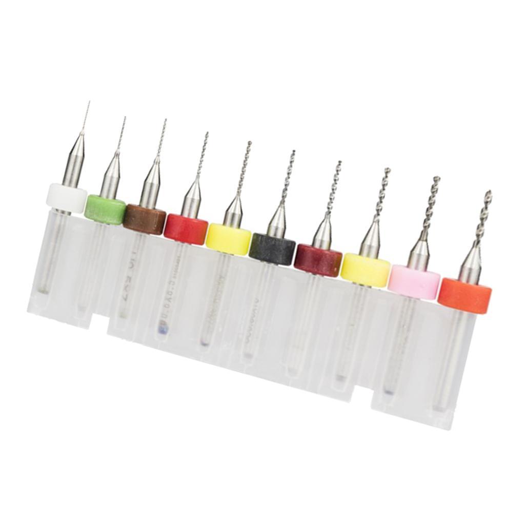 10x 1/8 HQ Carbide PCB Rotary Tool CNC Drill Bits End Mill