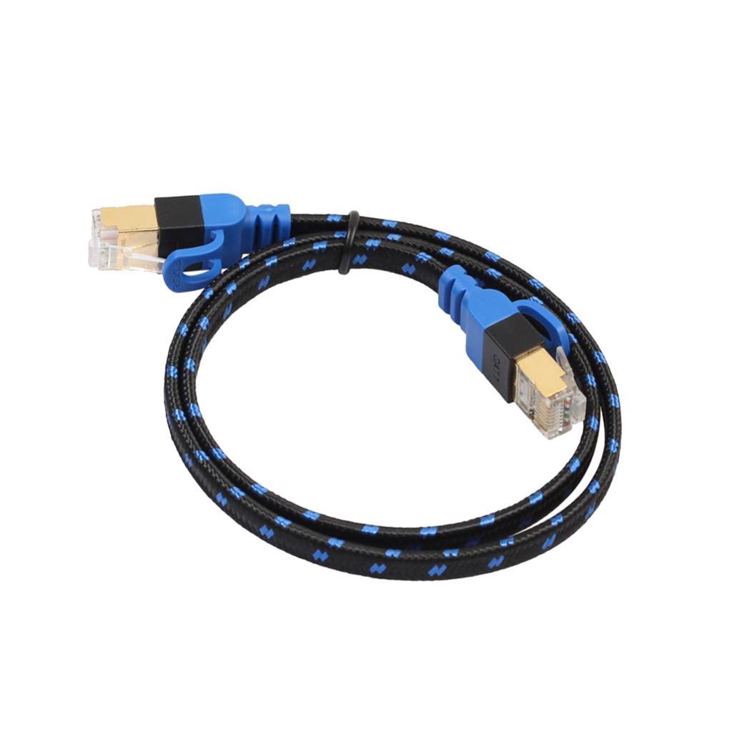 Ethernet Cable Lan Network RJ45 Patch Cable Cord Braid NAS 10 Gbps 0.5m