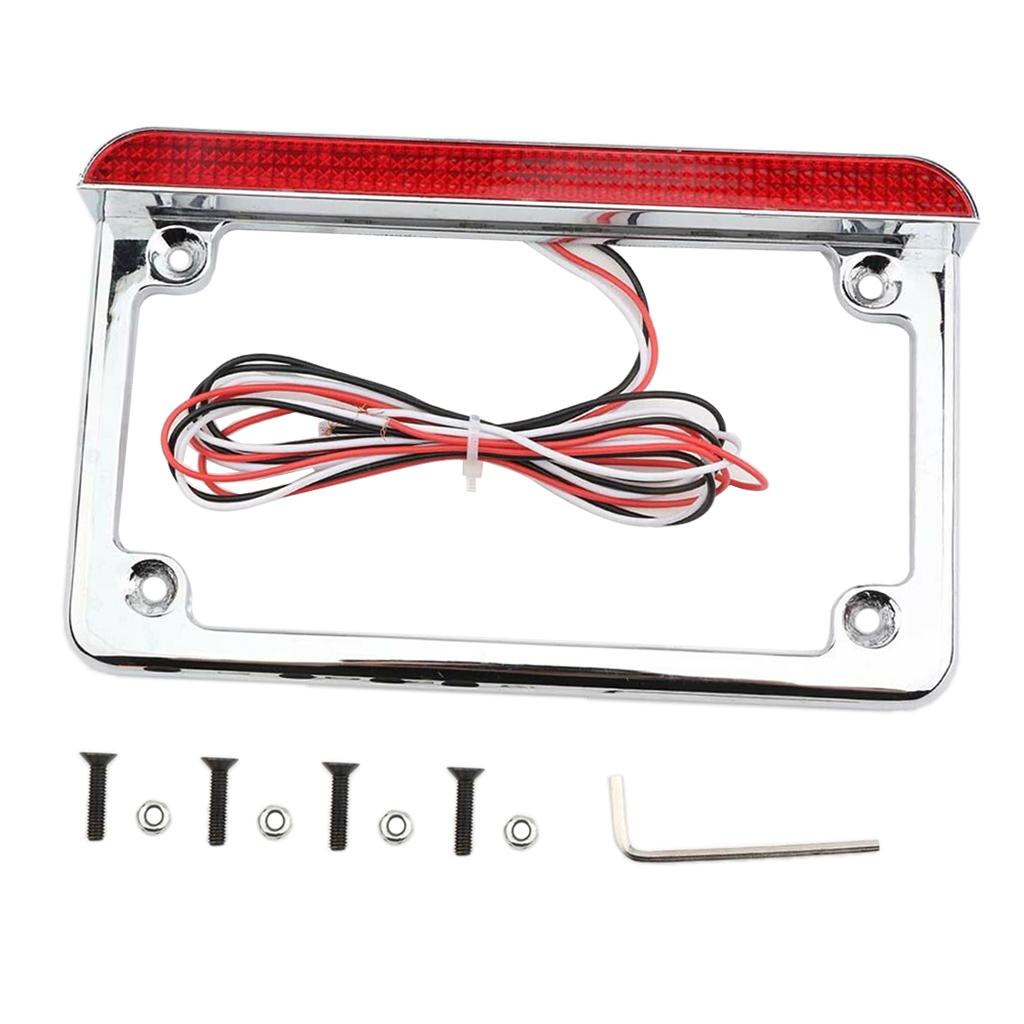 Motorcycle LED Mount License Plate Tail Brake Light for for Kawasaki