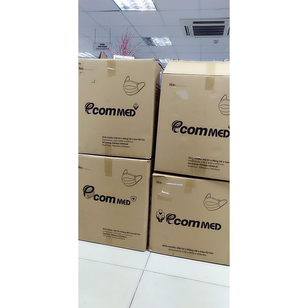 Khẩu Trang Y Tế 4 Lớp EcomMed Đóng gói Từng Chiếc Kháng Khuẩn 99%
