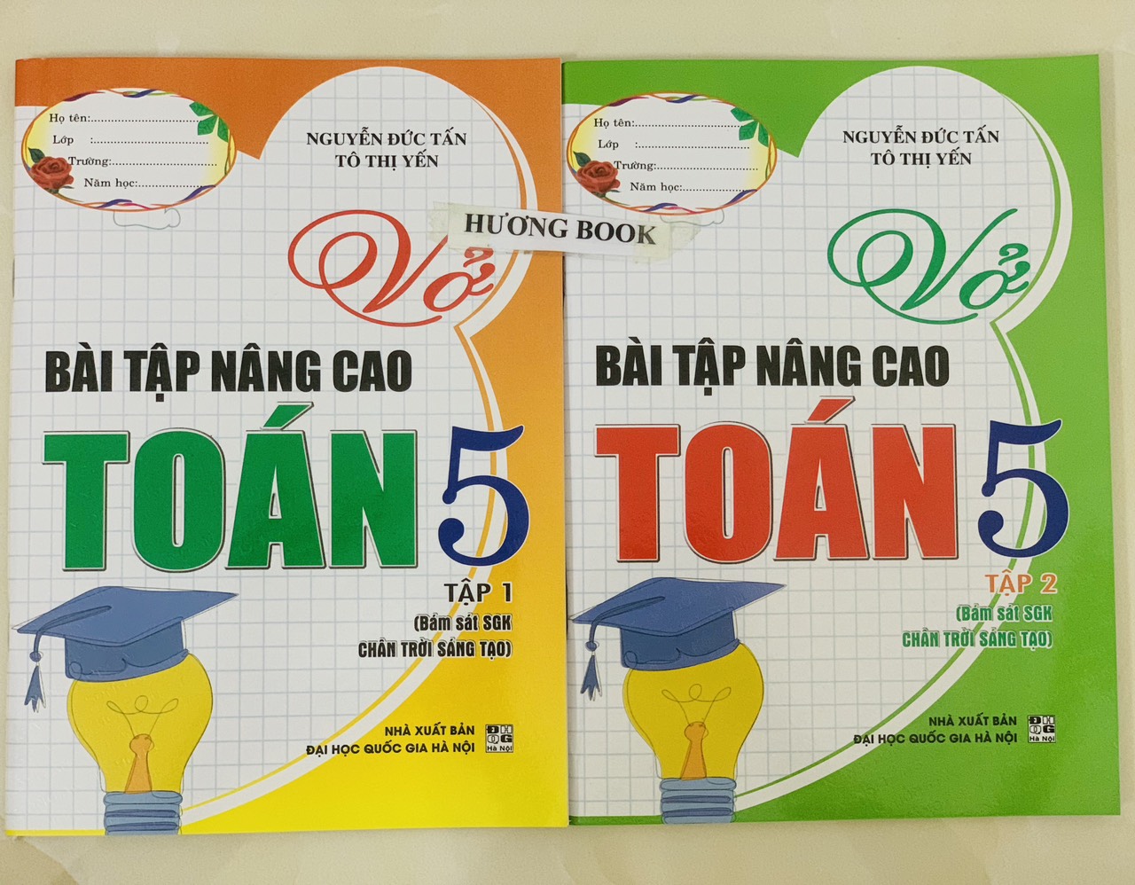 Sách - Combo vở bài tập nâng cao Toán Lớp 5 Tập 1 + 2 ( Dùng chung SGK chân trời sáng tạo) - HA