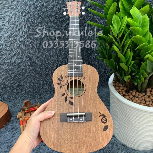 UKULELE CONCERT 23 INCH HOA LÁ